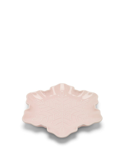 20CM Sugarplum Pink Snowflake Platter