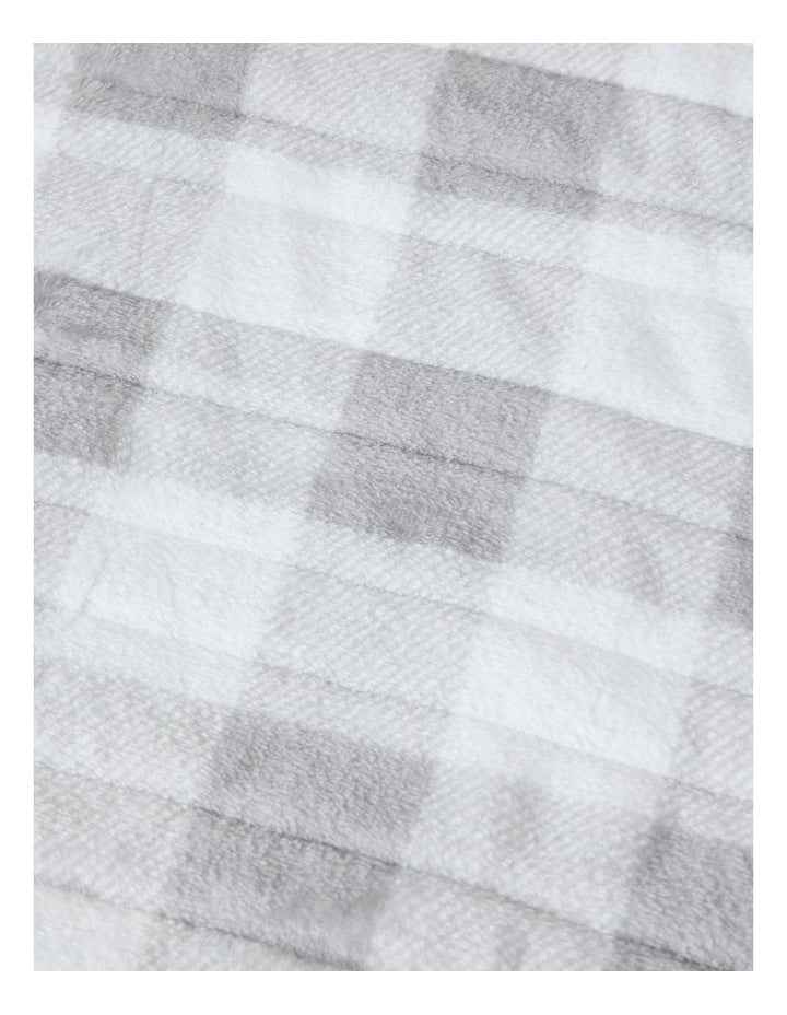 Heated Throw in Charcoal Check