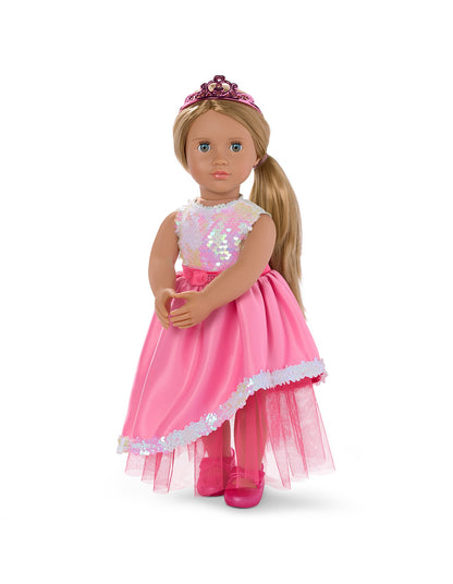 DOLL WITH GLAM DRESS & TIARA - ADELAIDE