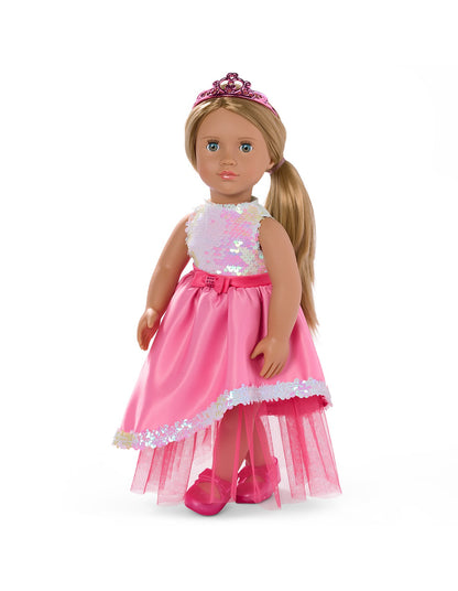DOLL WITH GLAM DRESS & TIARA - ADELAIDE