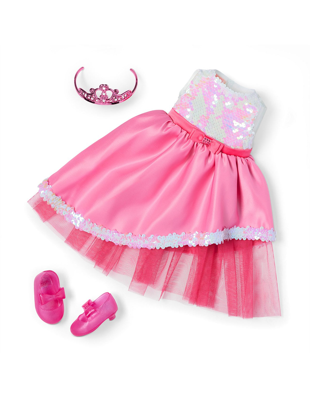 DOLL WITH GLAM DRESS & TIARA - ADELAIDE