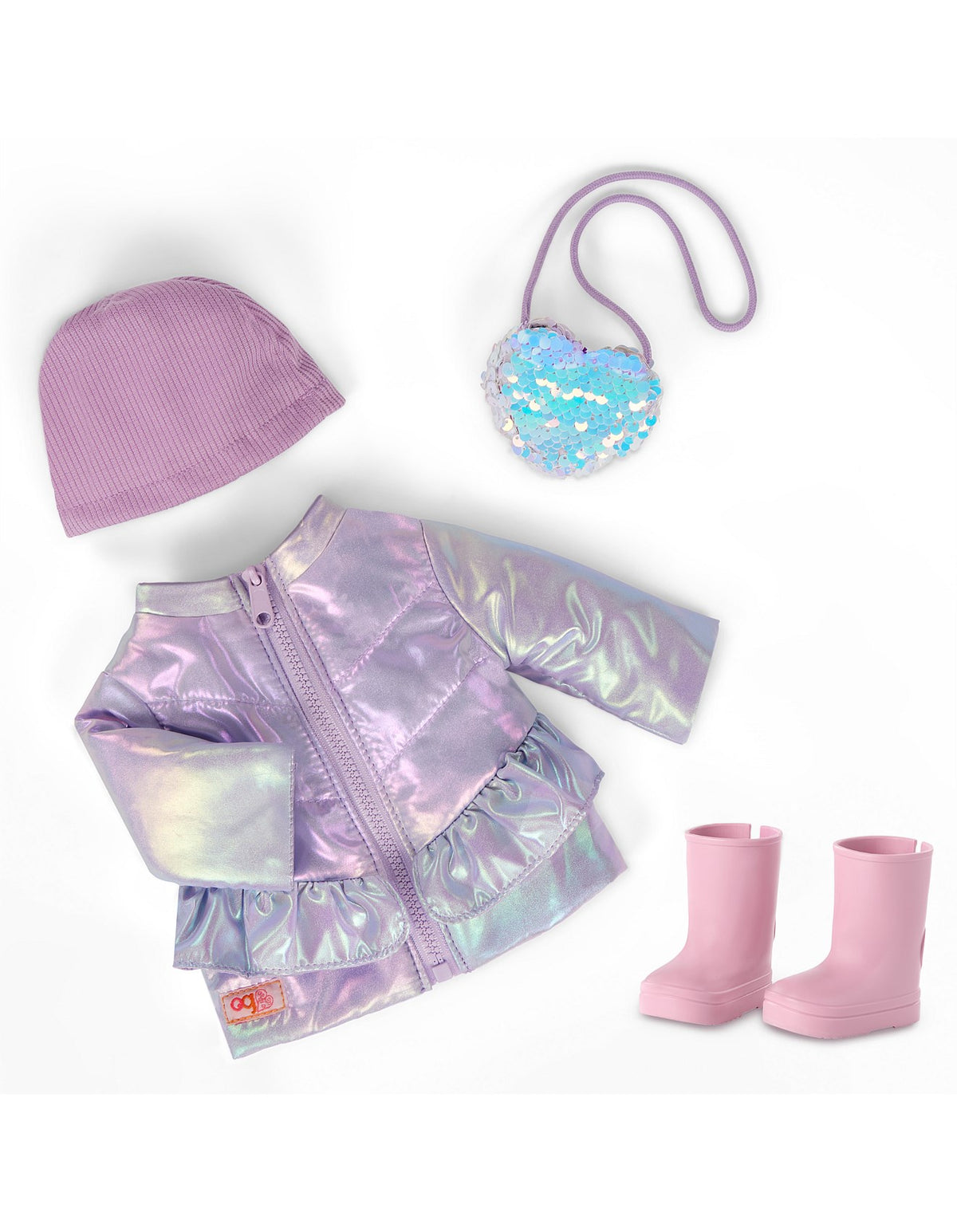 DELUXE WINTER OUTFIT WITH HEART SHAPED PURSE