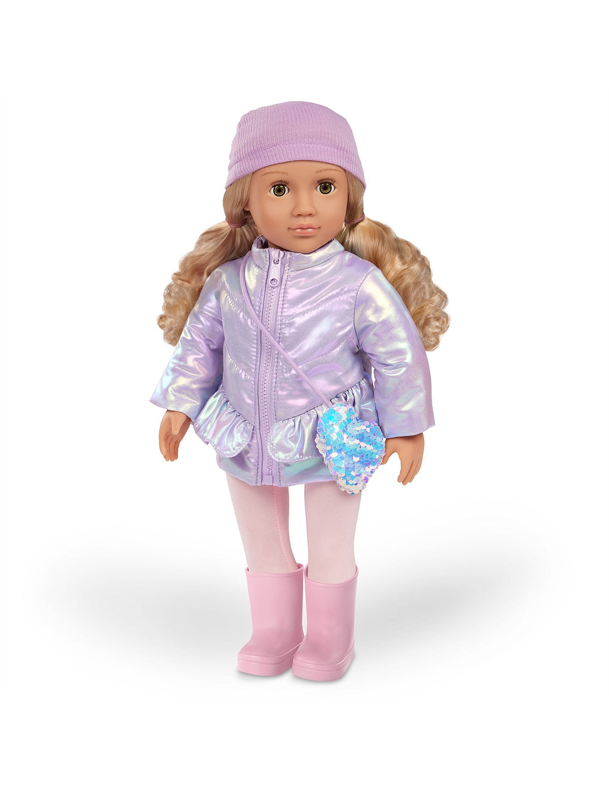 DELUXE WINTER OUTFIT WITH HEART SHAPED PURSE
