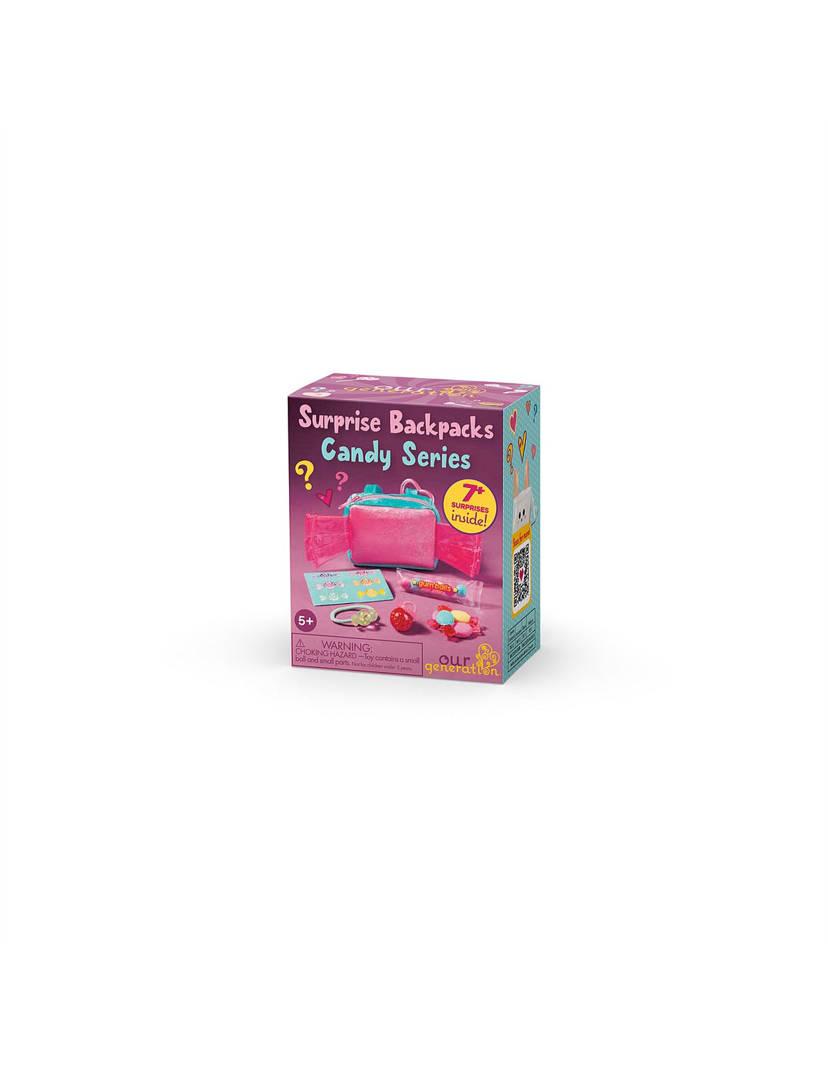 ASSORTED SURPRISE CANDY BACKPACK WITH ACCESSORY