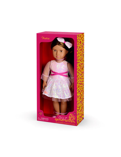 HOLIDAY DOLL WITH SEQUIN DRESS KATIA