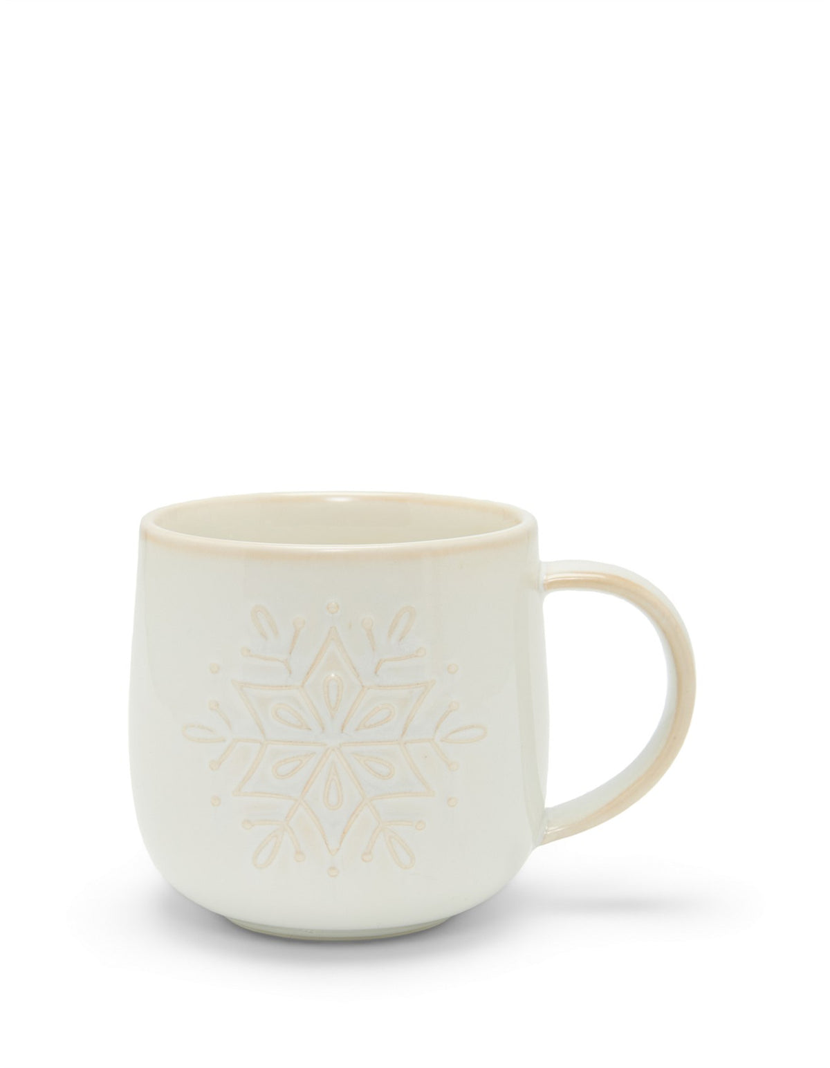 9CM 9cm Sugarplum White Snowflake Mug