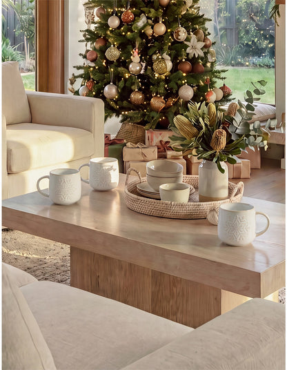 9CM 9cm Sugarplum White Snowflake Mug