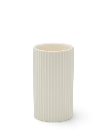 Cremorne White Fluted Ceramic Tumbler