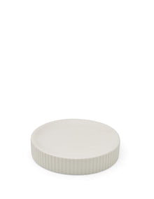 Cremorne White Fluted Ceramic Soap Dish