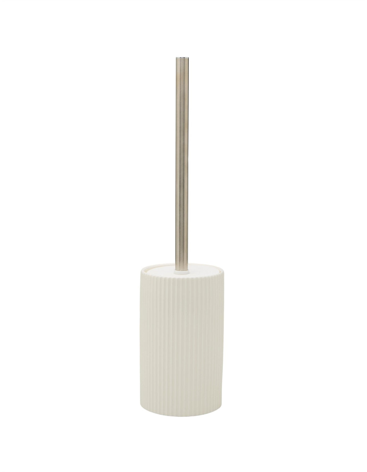 Cremorne White Fluted Ceramic Toilet Brush Holder