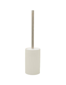 Cremorne White Fluted Ceramic Toilet Brush Holder