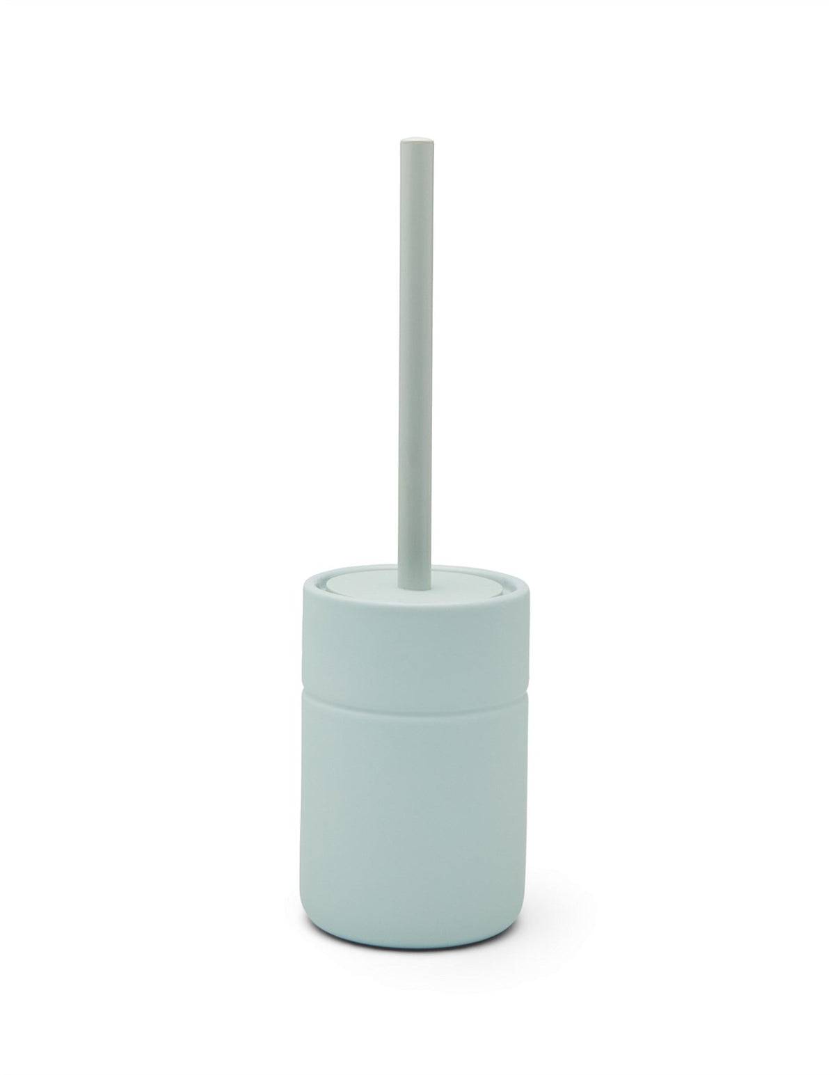 Blue Soft Touch Ceramic Toilet Brush Holder