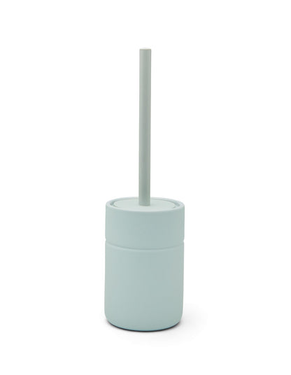Blue Soft Touch Ceramic Toilet Brush Holder