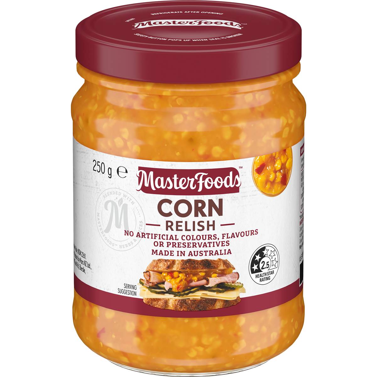 MasterFoods Classic Corn Relish 250g