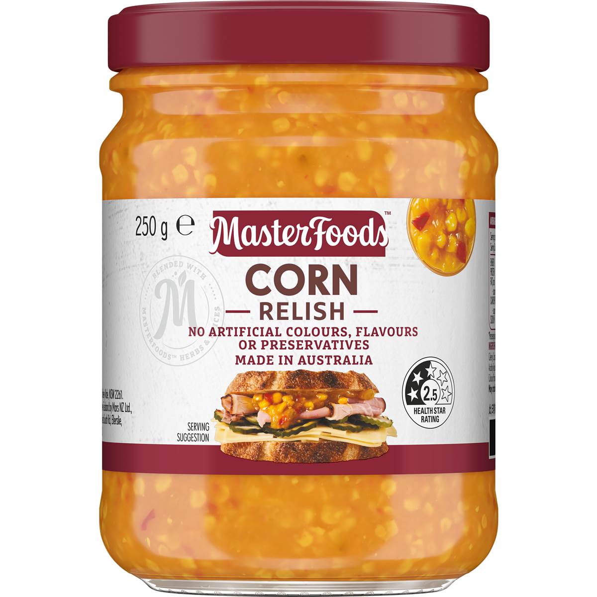 MasterFoods Classic Corn Relish 250g