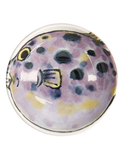 Seafood Fugu Dish 9.5x3cm in Purple