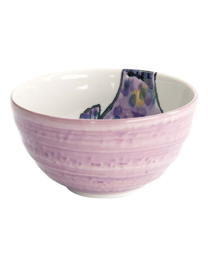 Seafood Fugu Bowl 13x7cm in Purple