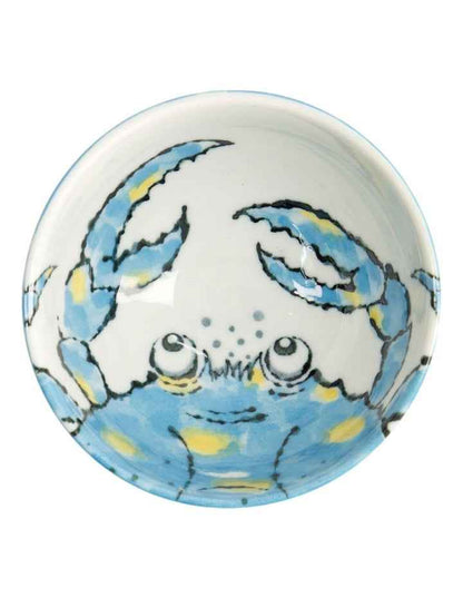 Seafood Crab Rice Bowl 11x6cm in Light Blue