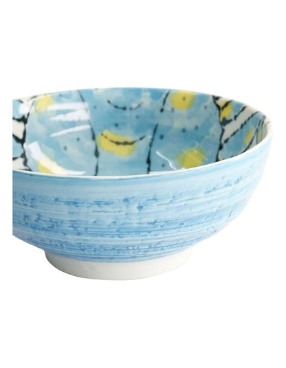 Seafood Crab Ramen Bowl 18.5x8cm in Light Blue