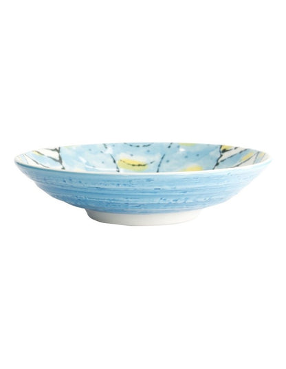 Seafood Crab Deep Plate 21.5x5cm in Light Blue