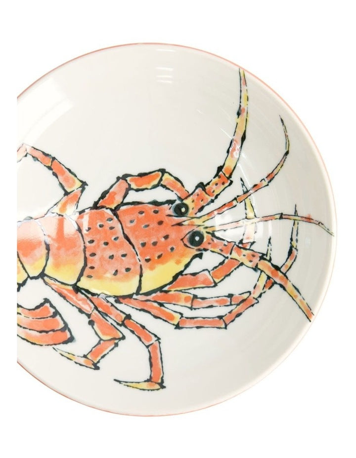 Seafood Lobster Deep Plate 21.5x5cm in Red