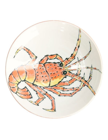 Seafood Lobster Deep Plate 21.5x5cm in Red