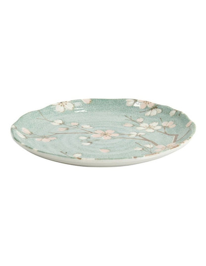 Fujisakura Plate 16.5x2cm in Green