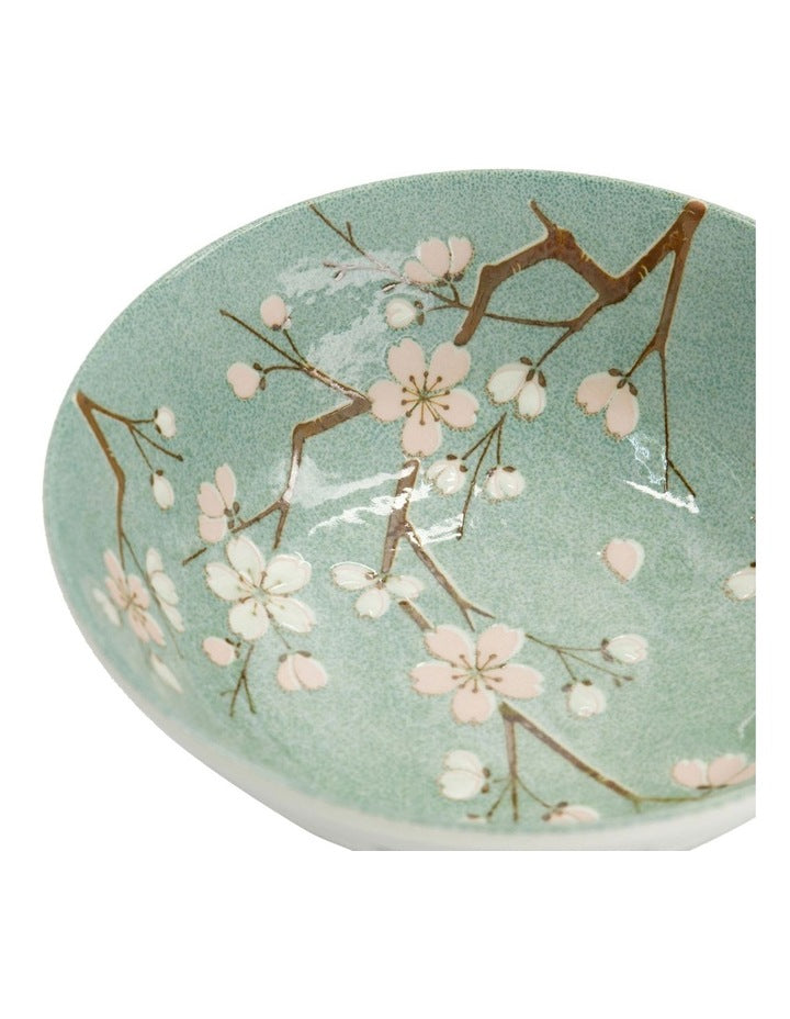 Fujisakura Ramen Bowl 21x7.5cm in Green
