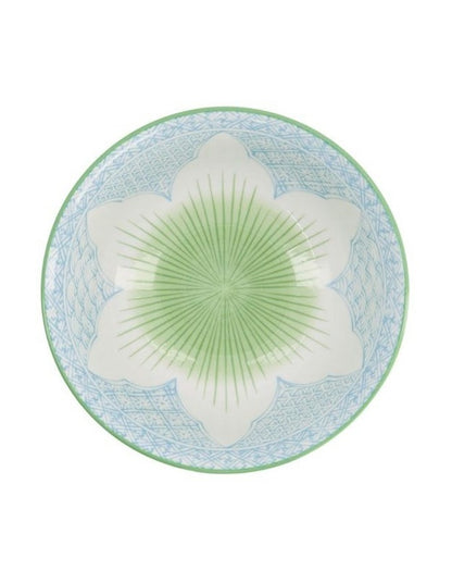 Lily Flower Ramen Bowl 20.5x8cm in Light Blue