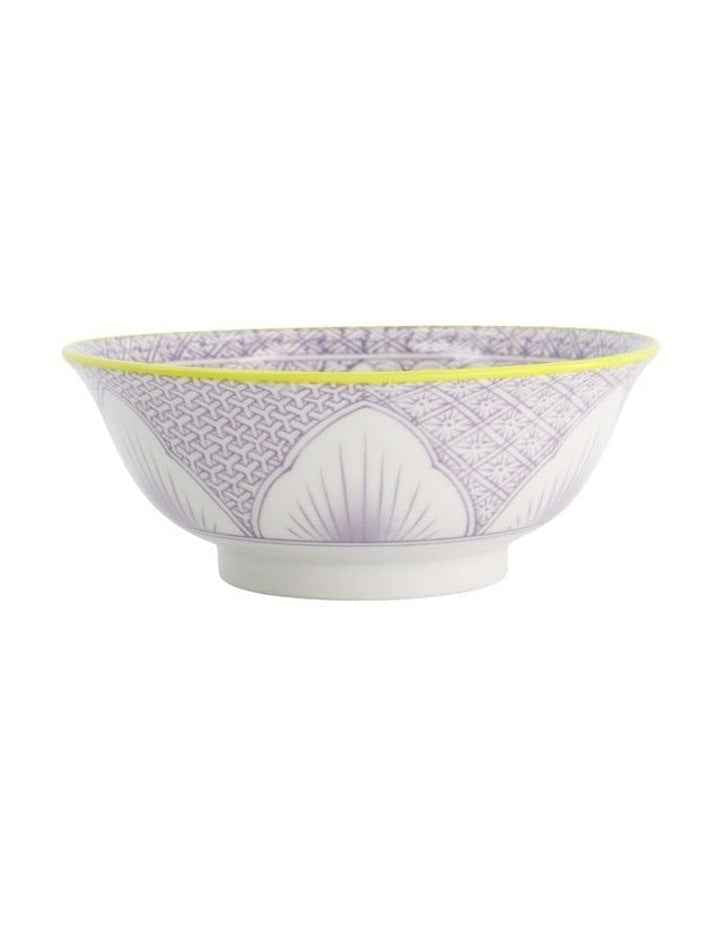 Lily Flower Ramen Bowl 20.5x8cm in Purple