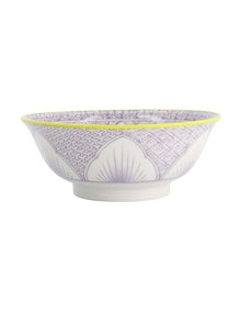 Lily Flower Ramen Bowl 20.5x8cm in Purple