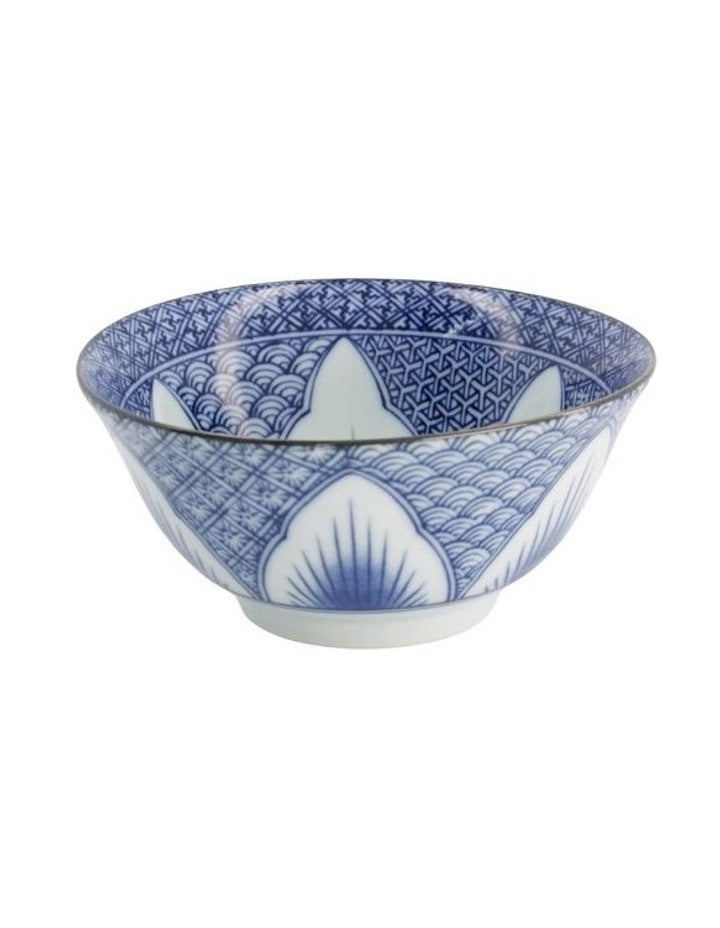 Lily Flower Tayo Bowl 14x6cm in Blue