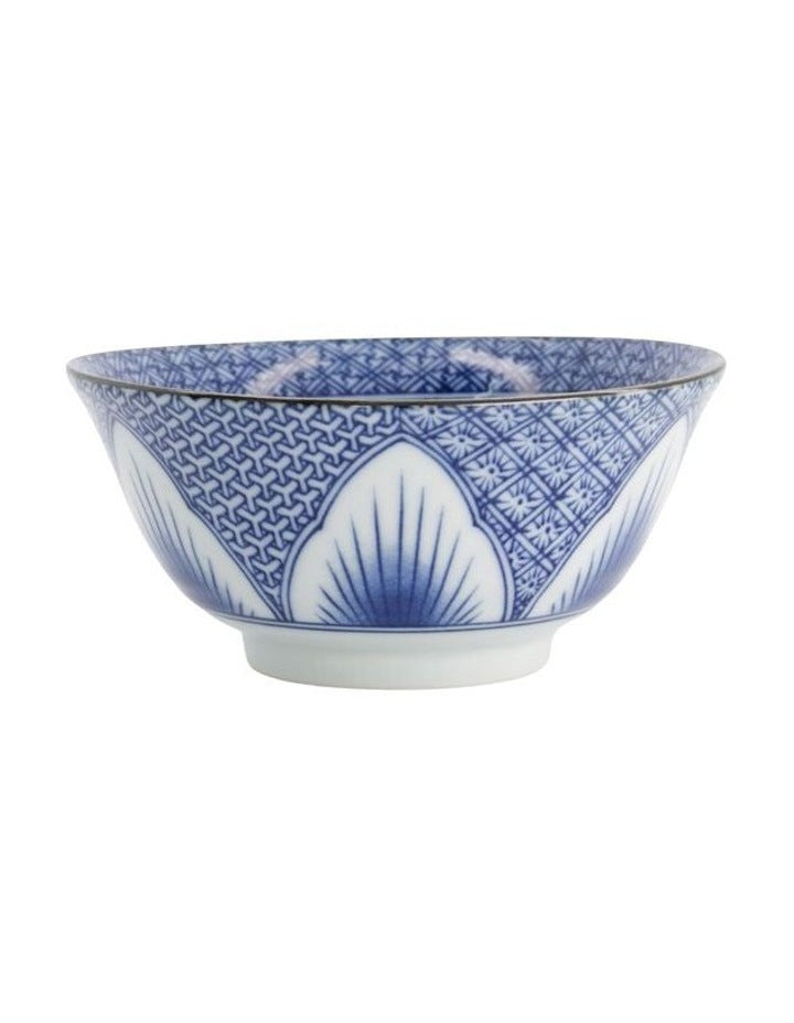 Lily Flower Tayo Bowl 14x6cm in Blue