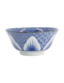 Lily Flower Tayo Bowl 14x6cm in Blue