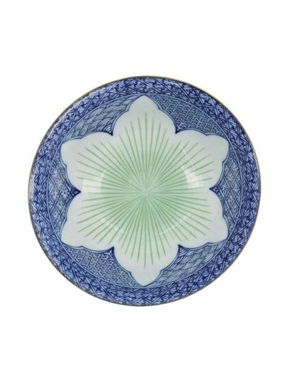 Lily Flower Tayo Bowl 14x6cm in Blue