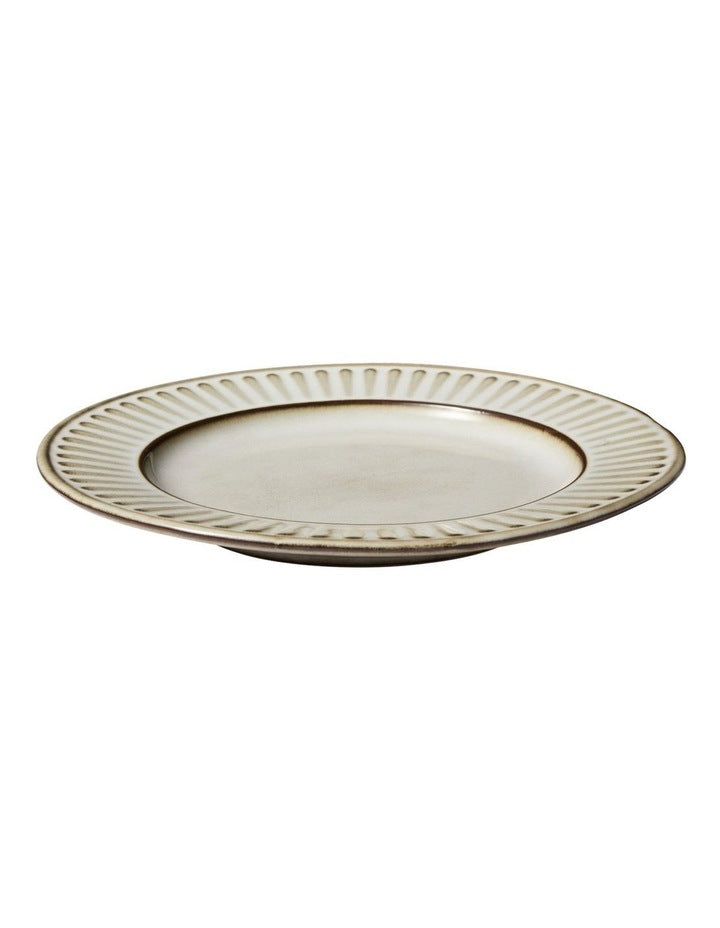 Leros Rim Plate 19cm in Mocha