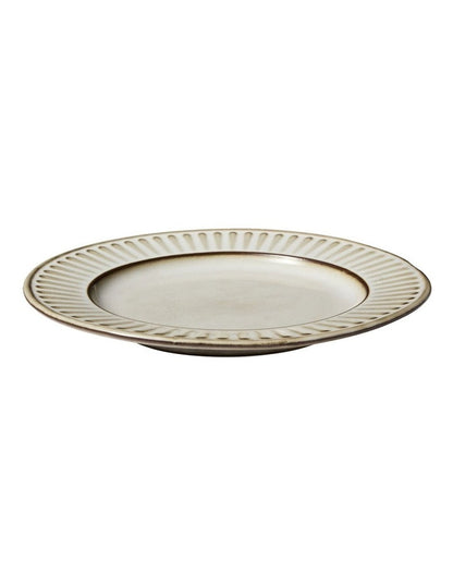 Leros Rim Plate 19cm in Mocha