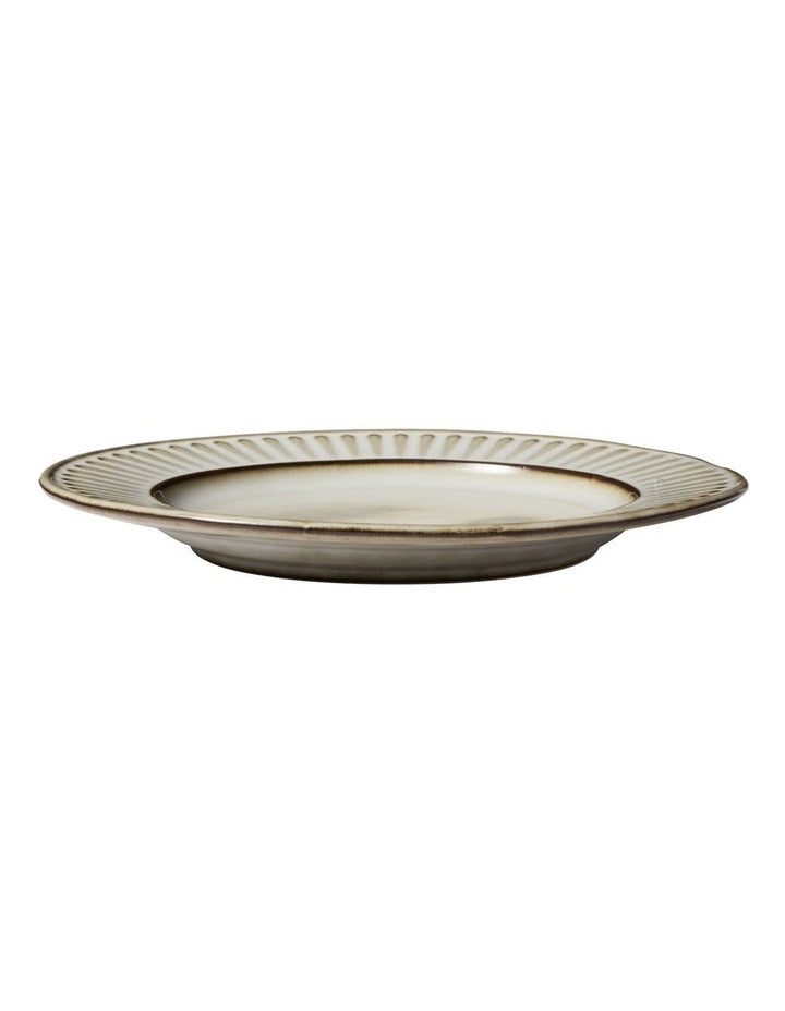 Leros Rim Plate 19cm in Mocha