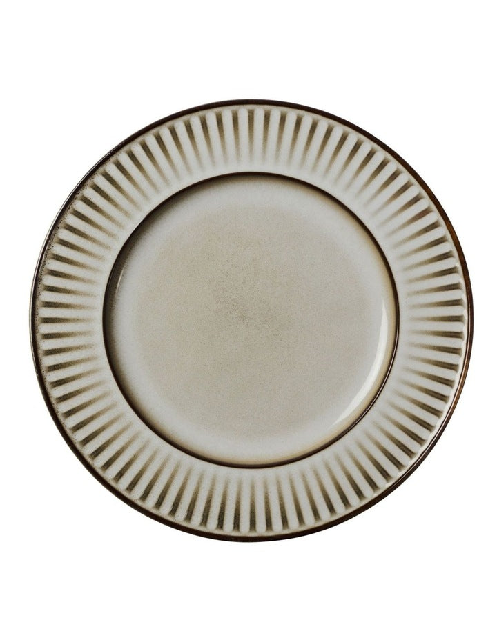 Leros Rim Plate 27cm in Mocha