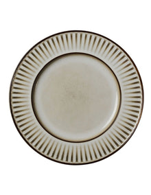 Leros Rim Plate 27cm in Mocha