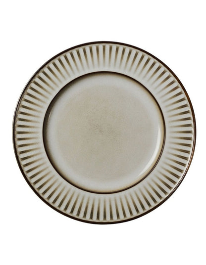 Leros Rim Plate 27cm in Mocha