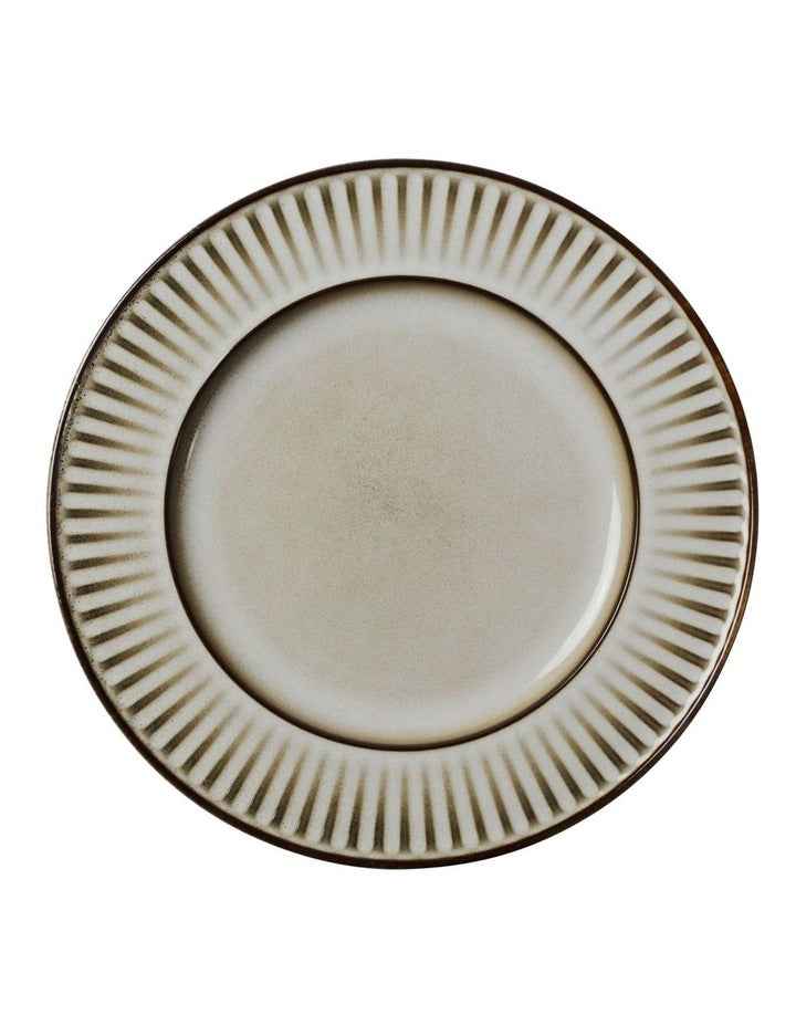 Leros Rim Plate 27cm in Mocha