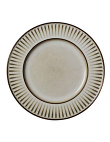 Leros Rim Plate 27cm in Mocha