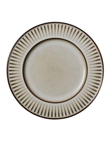 Leros Rim Plate 27cm in Mocha