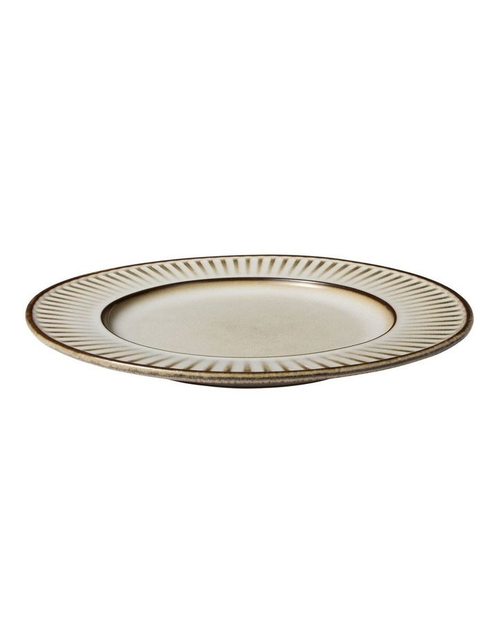 Leros Rim Plate 27cm in Mocha