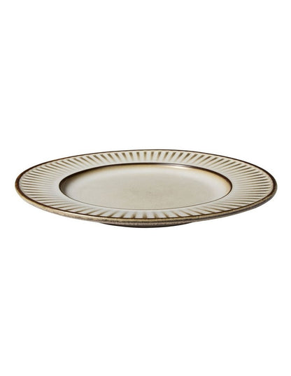 Leros Rim Plate 27cm in Mocha