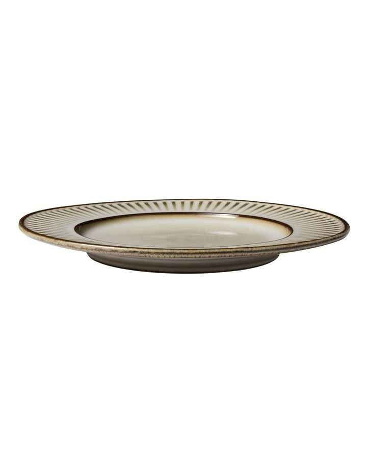 Leros Rim Plate 27cm in Mocha
