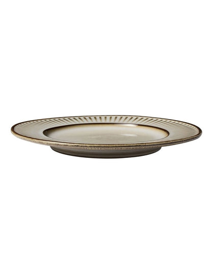 Leros Rim Plate 27cm in Mocha