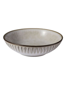Leros Coupe Bowl 19x5cm in Mocha
