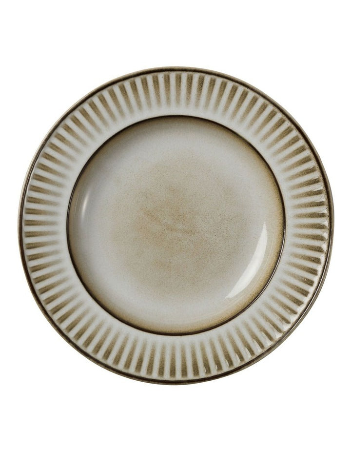 Leros Rim Soup Bowl 23x3.5cm in Mocha